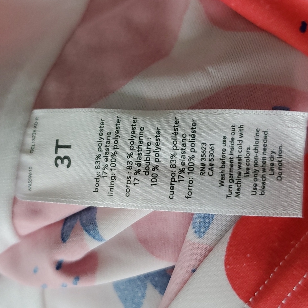 CARTERS 3T RASH GUARD STRAWBERRY - Picture 6 of 6